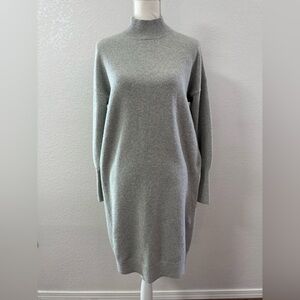 BP.  Chic Gray Long Sleeve Sweater Dress